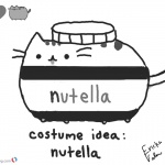 Pusheen Coloring Pages Nutella Idea