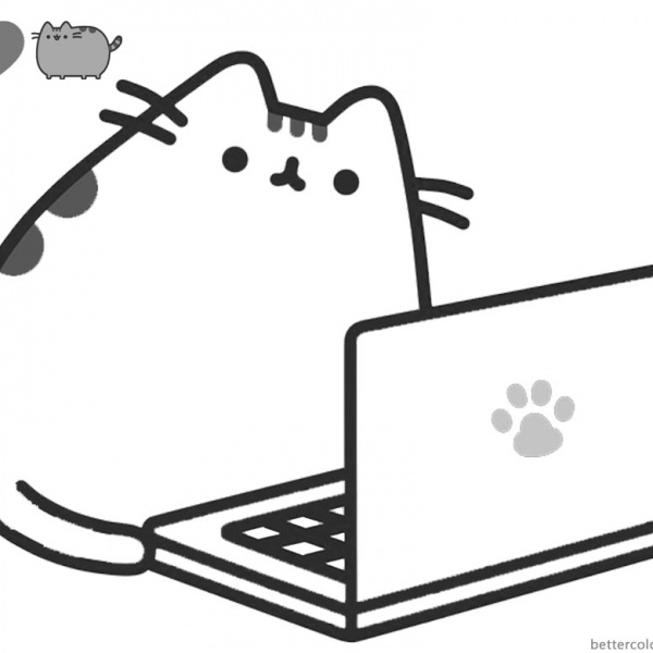 Pusheen Coloring Pages Lovely Dinosaur - Free Printable Coloring Pages