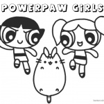 Pusheen Coloring Pages Powerpaw Girls