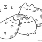Pusheen Coloring Pages Sleeping