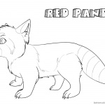 Red Panda Coloring Pages