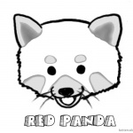 Red Panda Coloring Pages Head Clip Art