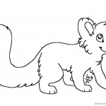 free Red Panda Coloring Pages Lineart big tail