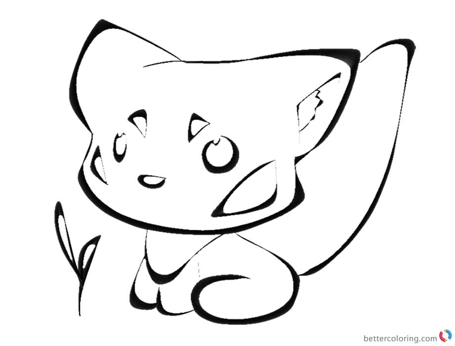 Red Panda Coloring Pages Red Panda Sketch with Plant printable for free
