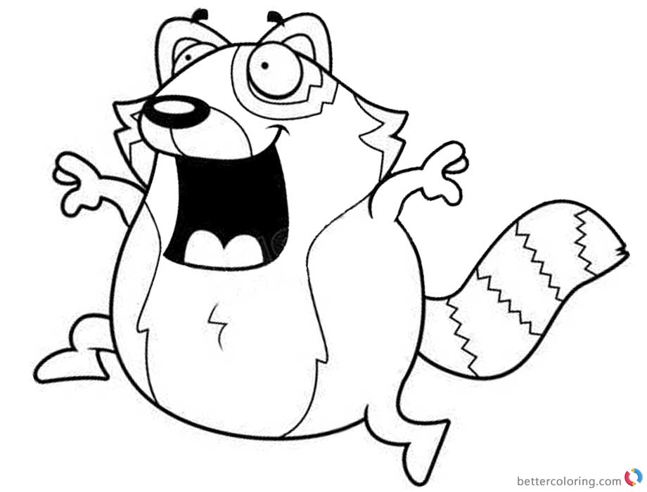 Red Panda Coloring Pages Scared Little Red Panda printable for free