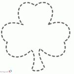 Shamrock coloring pages for St Patrick day