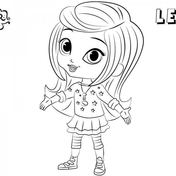 Shimmer and Shine Coloring Pages Princess Samira and Nazboo Free