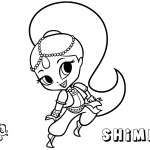 Shimmer and Shine Coloring Pages Shimmer Lineart Picture