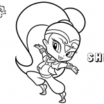 Shimmer and Shine Coloring Pages Shine Lineart