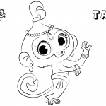 Shimmer and Shine Coloring Pages Tala Clipart