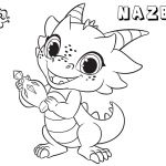 Shimmer and Shine Coloring Pages Cute Pet Nazboo Drawing