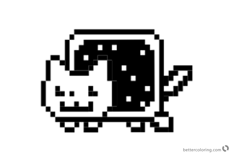 Small Nyan Cat Coloring Pages - Free Printable Coloring Pages