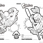 Splatoon Coloring Pages Coloring Sheet