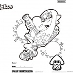 Splatoon Coloring Pages Coloring Worksheet