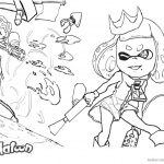 Splatoon Coloring Pages Sketch by xiong-chenwen