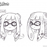 Splatoon Coloring Pages Splatoon 2 Head Drawing Art