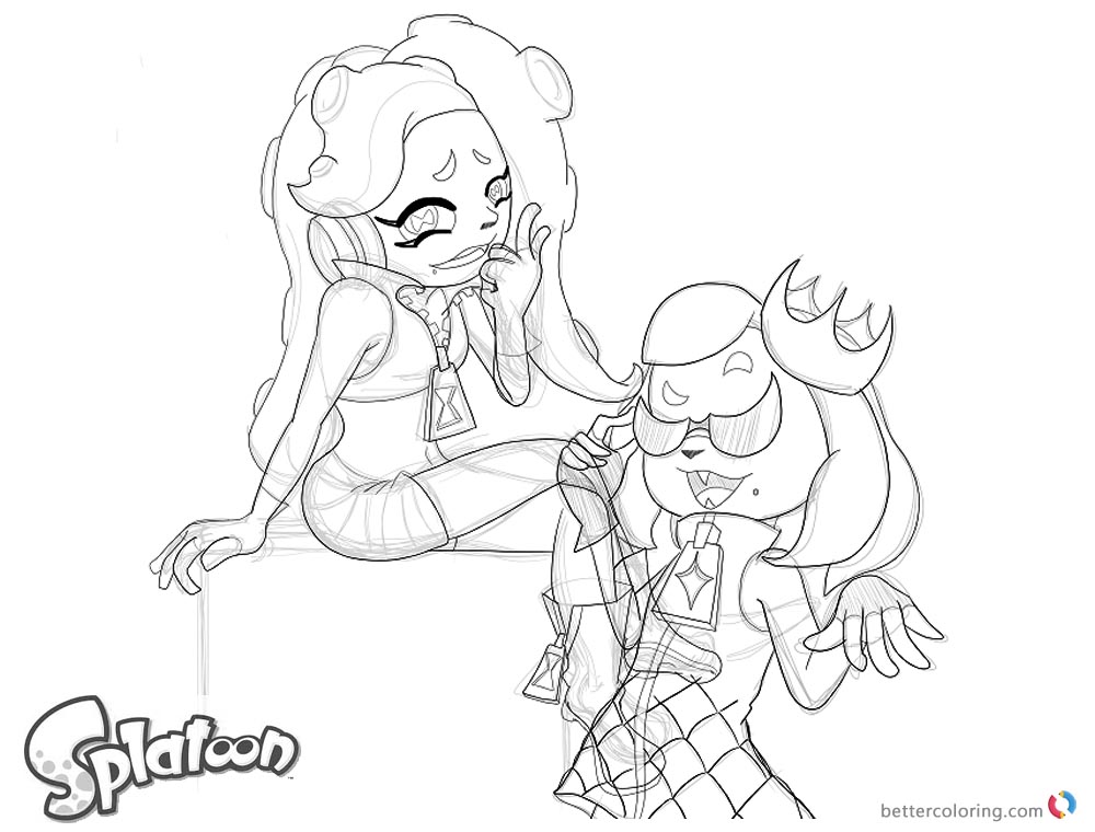 Splatoon Coloring Pages Coloring Pages Auto Electrical