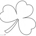 St Patrick day Shamrock coloring pages