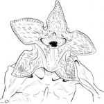 Stranger Things Coloring Pages Demogorgon clipart