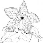 Stranger Things Coloring Pages Demogorgon clipart