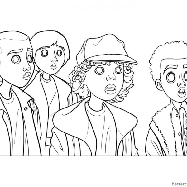 Stranger Things Coloring Pages - Free Printable Coloring Pages