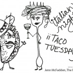 Taco Coloring Page Italian night