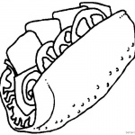 Taco Coloring Page Sketch Picture