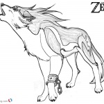 Legend of Zelda Wolf Coloring Pages Sketch