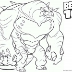 Ultimate Humungousaur Ben 10 Coloring Pages Alien Force
