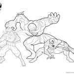 Venom Coloring Pages Anti Venom Spidey Strider