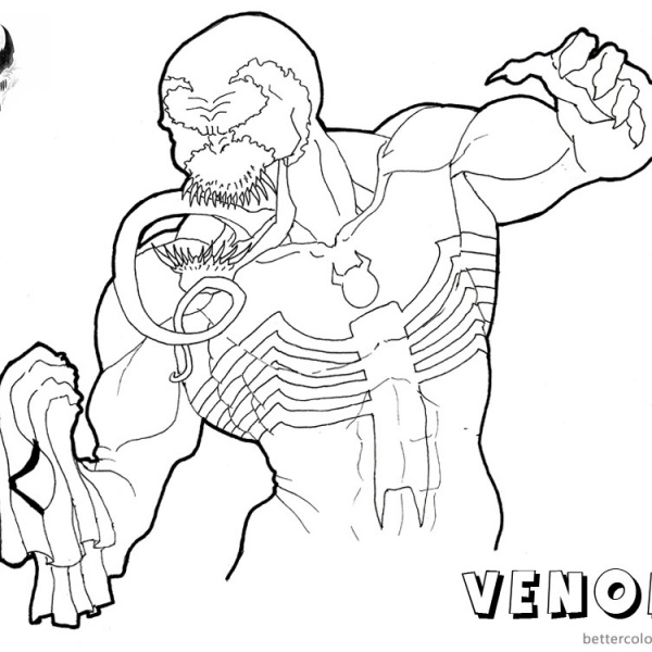 Venom Coloring Pages - Free Printable Coloring Pages