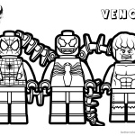 Venom Coloring Pages Lego Venom Spider Marvel Heroes