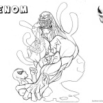 Venom Coloring Pages Lineart Picture by anthros