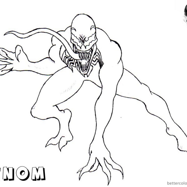 Venom Coloring Pages - Free Printable Coloring Pages