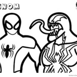 Venom Coloring Pages Simple Lineart Picture