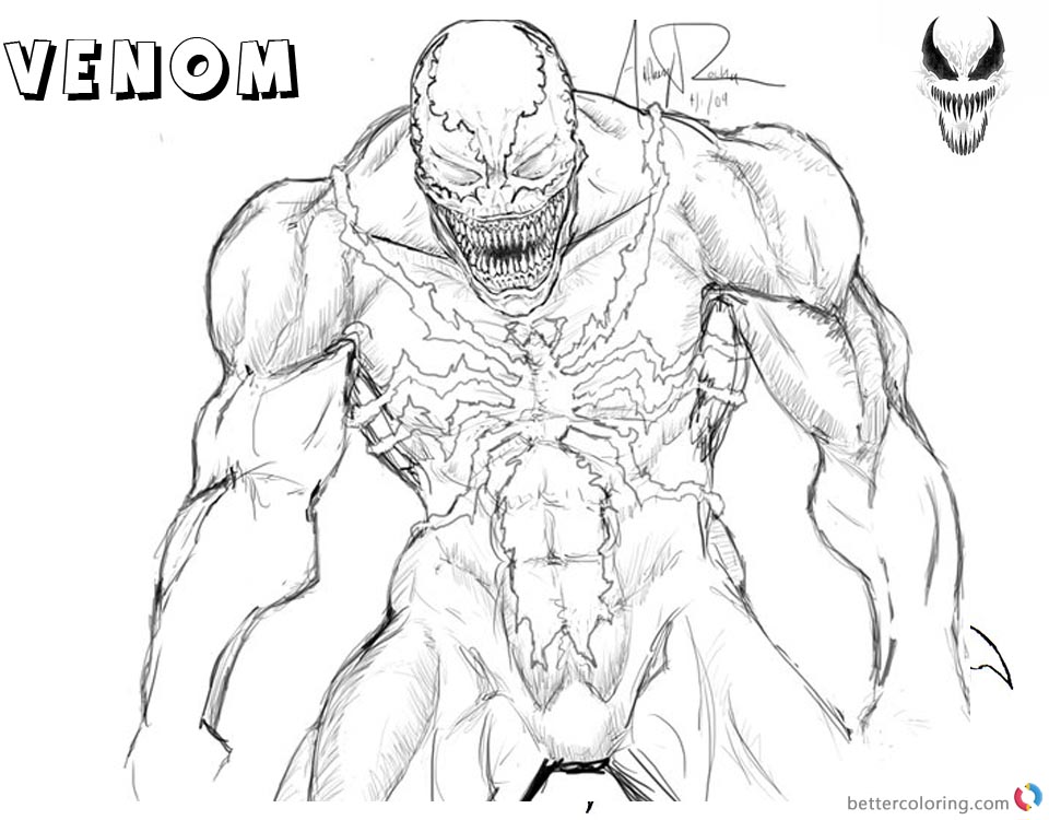 Venom Coloring Pages Sketch Picture by archonyto - Free ...