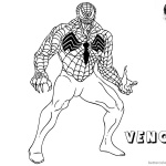 Venom Coloring Pages Spider Venom