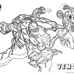 Venom Coloring Pages Spiderman Fight Against Venom