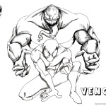 Venom Coloring Pages Venom and Spiderman Fanart