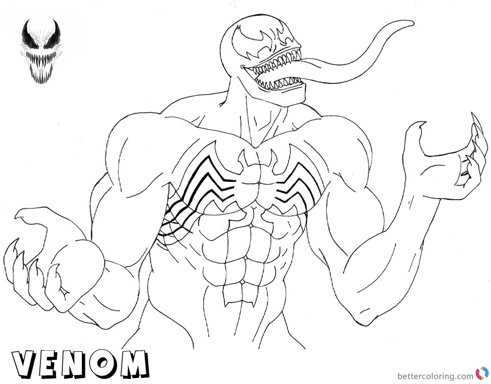 Venom Coloring Pages We Are Venom Lineart Free Printable Coloring Pages