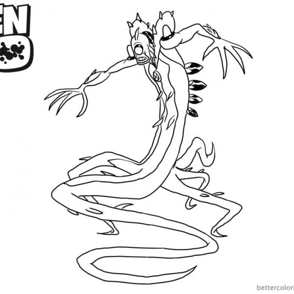 Ultimate Echo Echo from Ben 10 Coloring Pages - Free Printable Coloring
