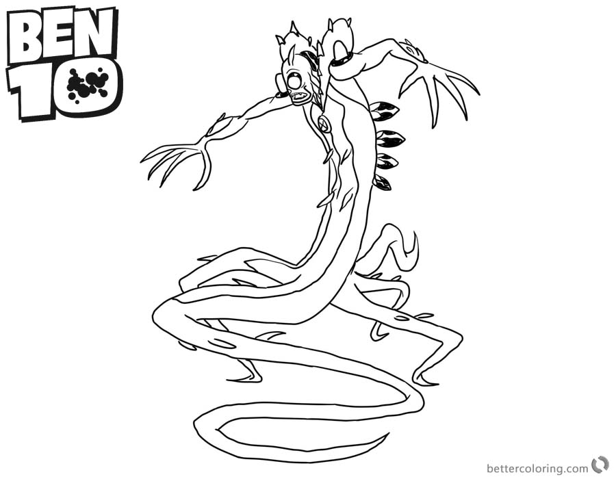 Wildvine from Ben 10 Coloring Pages printable for free