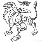 Voltron Coloring Pages Black Lion