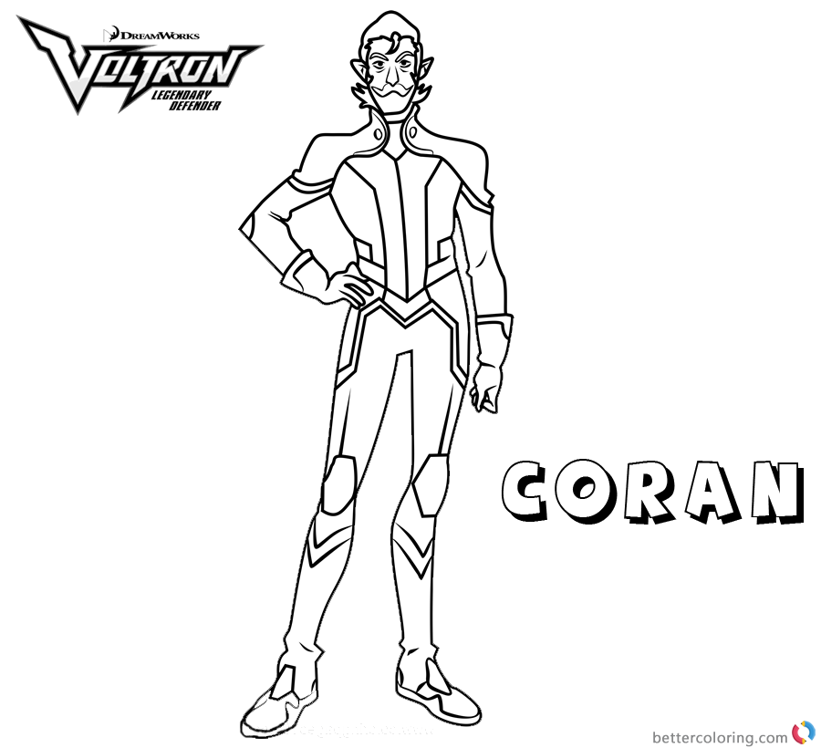 Voltron Coloring Pages Coran - Free Printable Coloring Pages