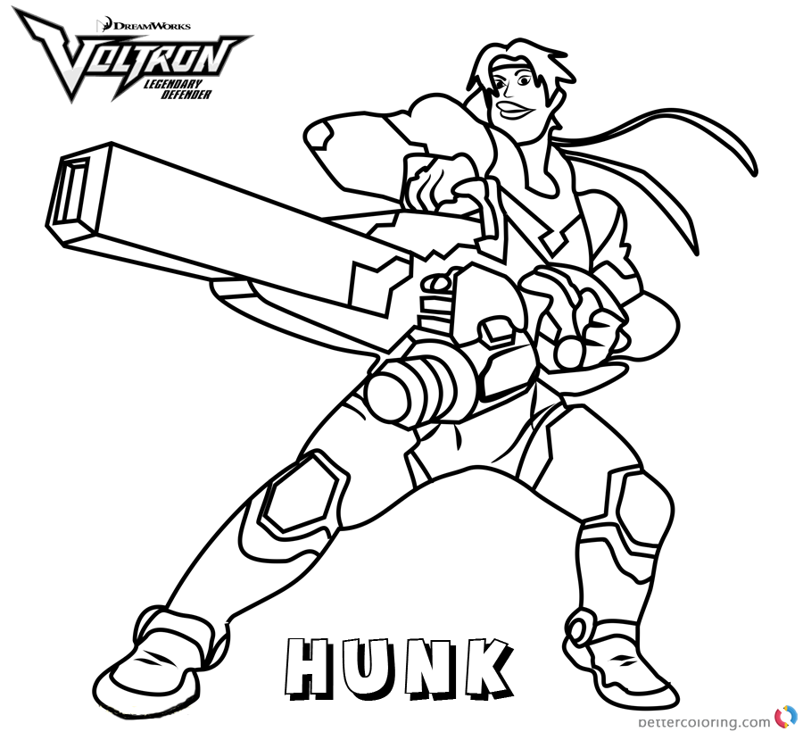 Coloring Voltron Pages Force Defender Lion Colouring Vector Printable ...