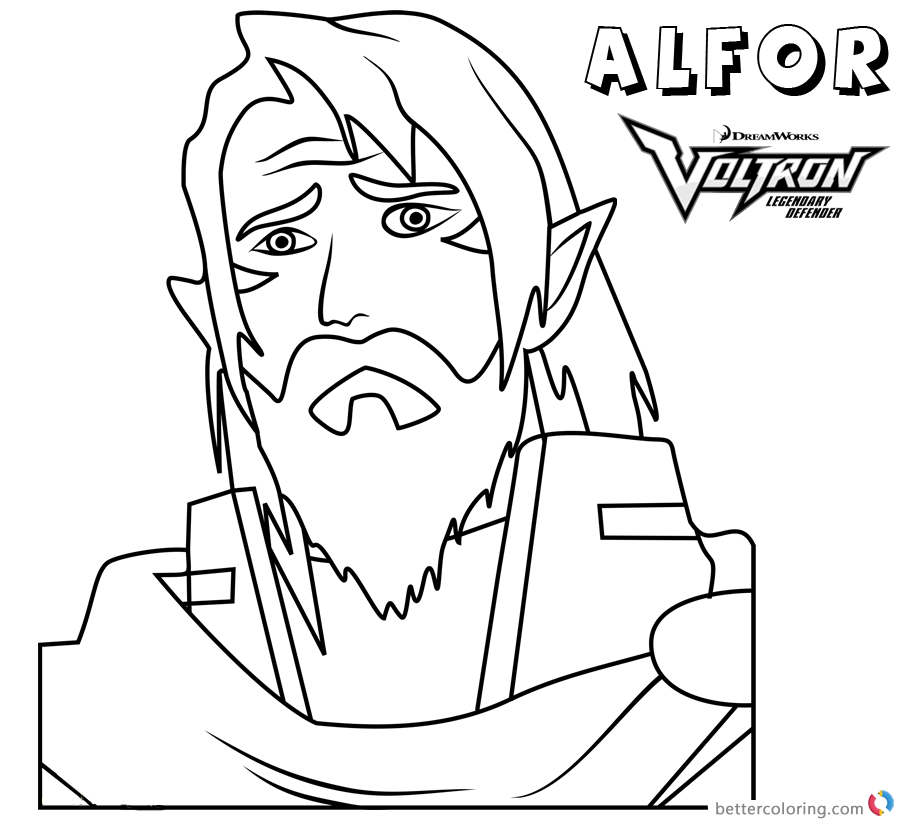 Voltron Coloring Pages King Alfor - Free Printable ...