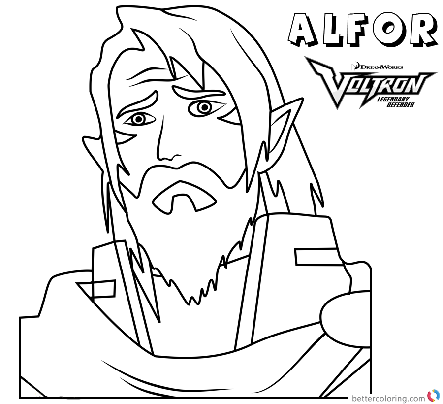 Voltron Coloring Pages King Alfor printable