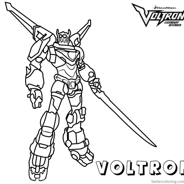 Voltron Coloring Pages Red Lion - Free Printable Coloring Pages