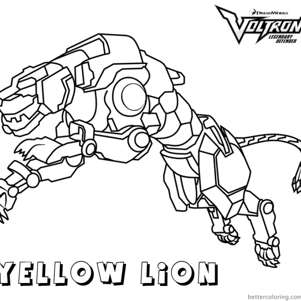 Voltron Coloring Pages Red Lion - Free Printable Coloring Pages