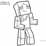 Alex from Minecraft Coloring Pages of Roblox Characters